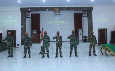 UPACARA PENUTUPAN DIKTAMUDI RANRIKMER ARHANUD TA 2021