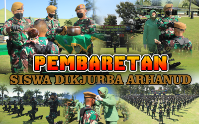 UPACARA TRADISI KORPS PEMBARETAN DAN PENYEMATAN BREVET ARHANUD