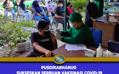 PUSDIKARHANUD SUKSESKAN SERBUAN VAKSINASI COVID-19