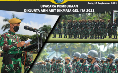 PEMBUKAAN DIKJURTA ARHANUD ABIT DIKMATA TNI AD GEL I TA 2021