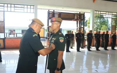 UPACARA PEMBUKAAN PENDIDIKAN DIKLAPA KECABANGAN ARHANUD GEL. II